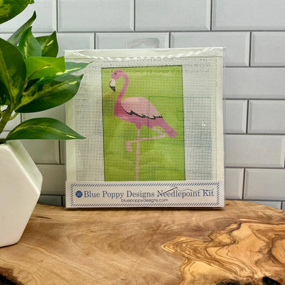 Blue Poppy Needlepoint Kit