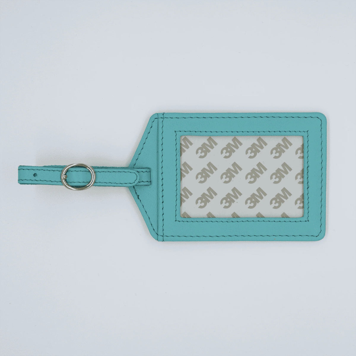 aqua luggage tag