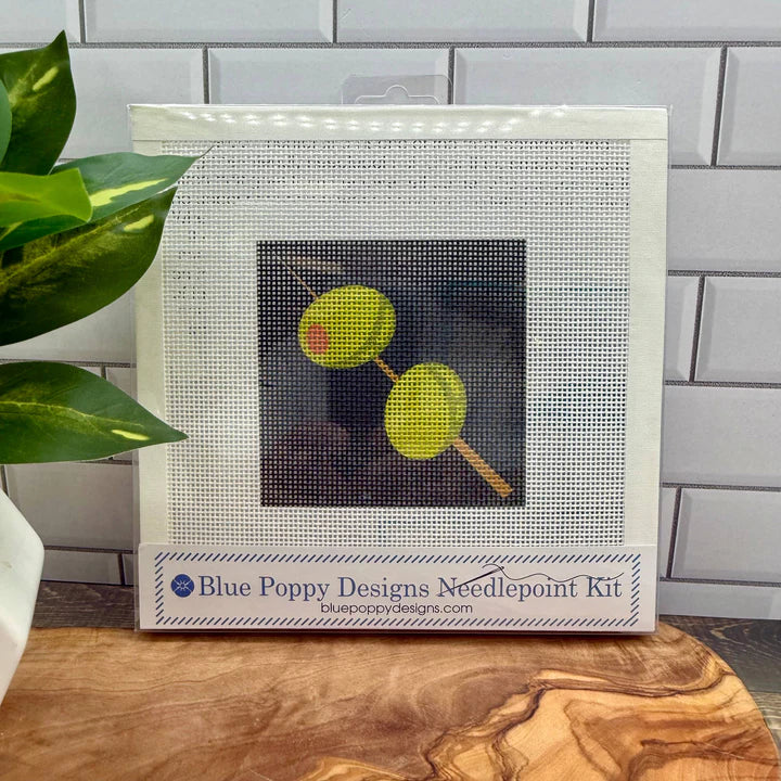 Blue Poppy Needlepoint Kit