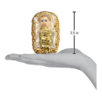 Baby Jesus In Manger Clip Ornament