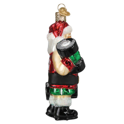 Old World Christmas Bodybuilder Santa glass ornament 