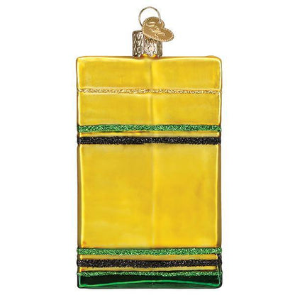 Old World Christmas Box Of Crayons glass ornament 