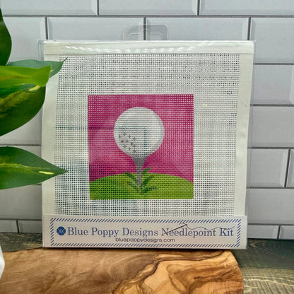 Blue Poppy Needlepoint Kit