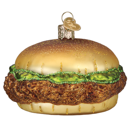 Old World Christmas Chicken Sandwich glass ornament 
