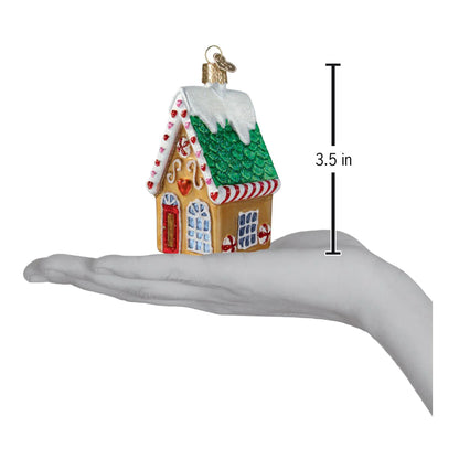 Old World Christmas Cookie Cottage glass ornament 