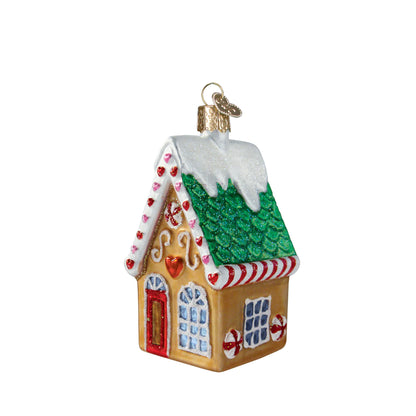 Old World Christmas Cookie Cottage glass ornament 