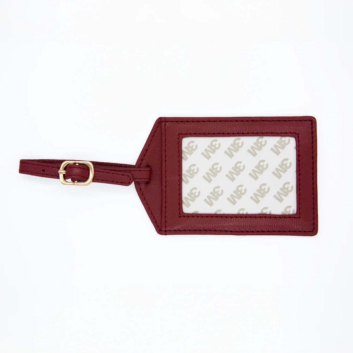cranberry luggage tag
