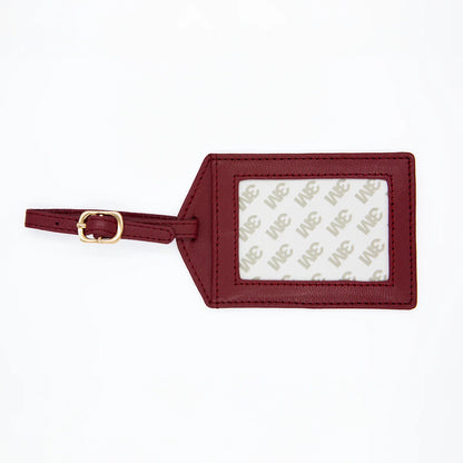 cranberry luggage tag