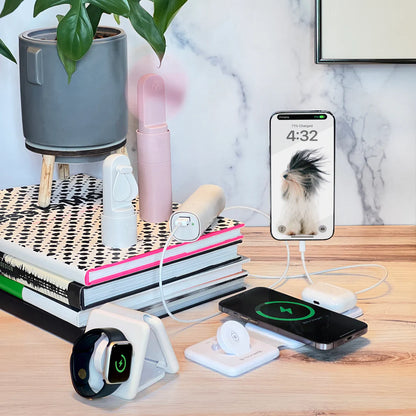 Easy Breezy Portable Fan & Power Bank - Natural