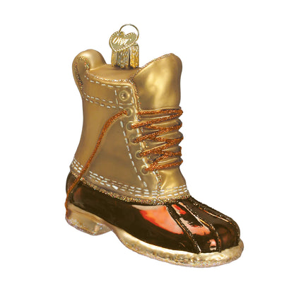 Old World Christmas Field Boot ornament 