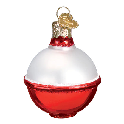 Old World Christmas Fishing Bobber glass ornament 