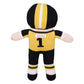 Zubels Black & Gold Football Player Rattle Doll