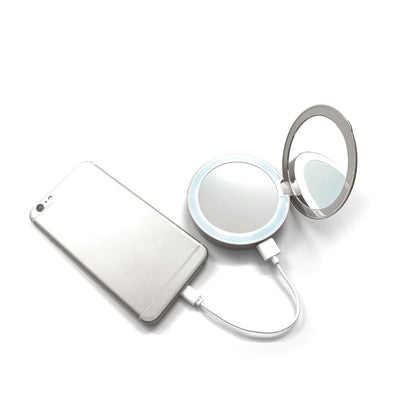 Tech Candy Glow Up Lumi Compact mirror Power Bank 