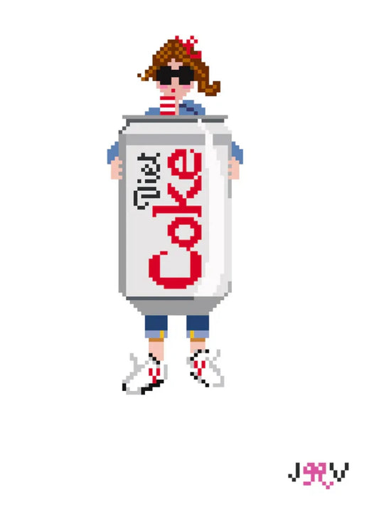 Diet Coke Girl Canvas
