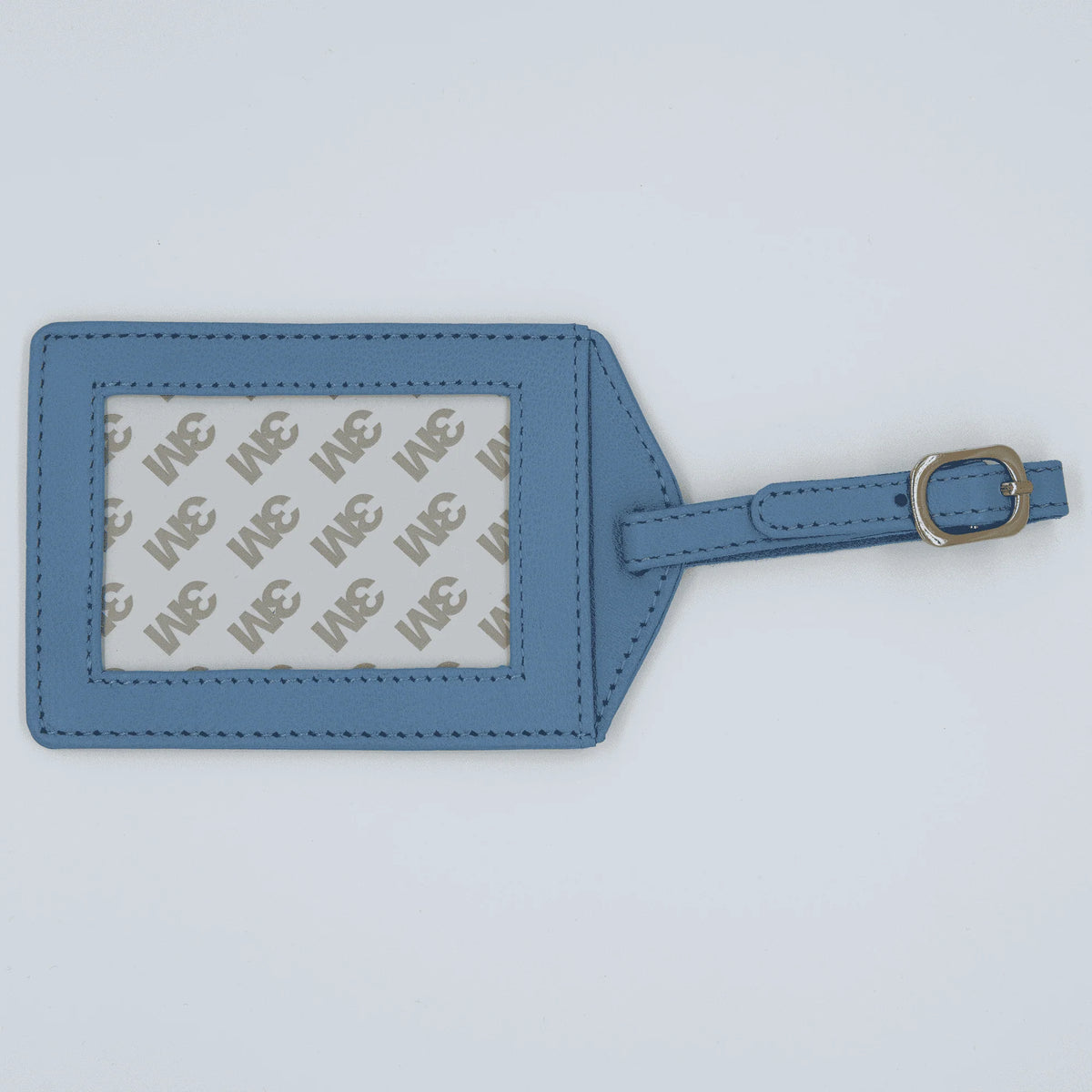 Baby blue luggage tag