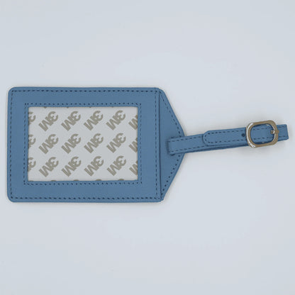 Baby blue luggage tag