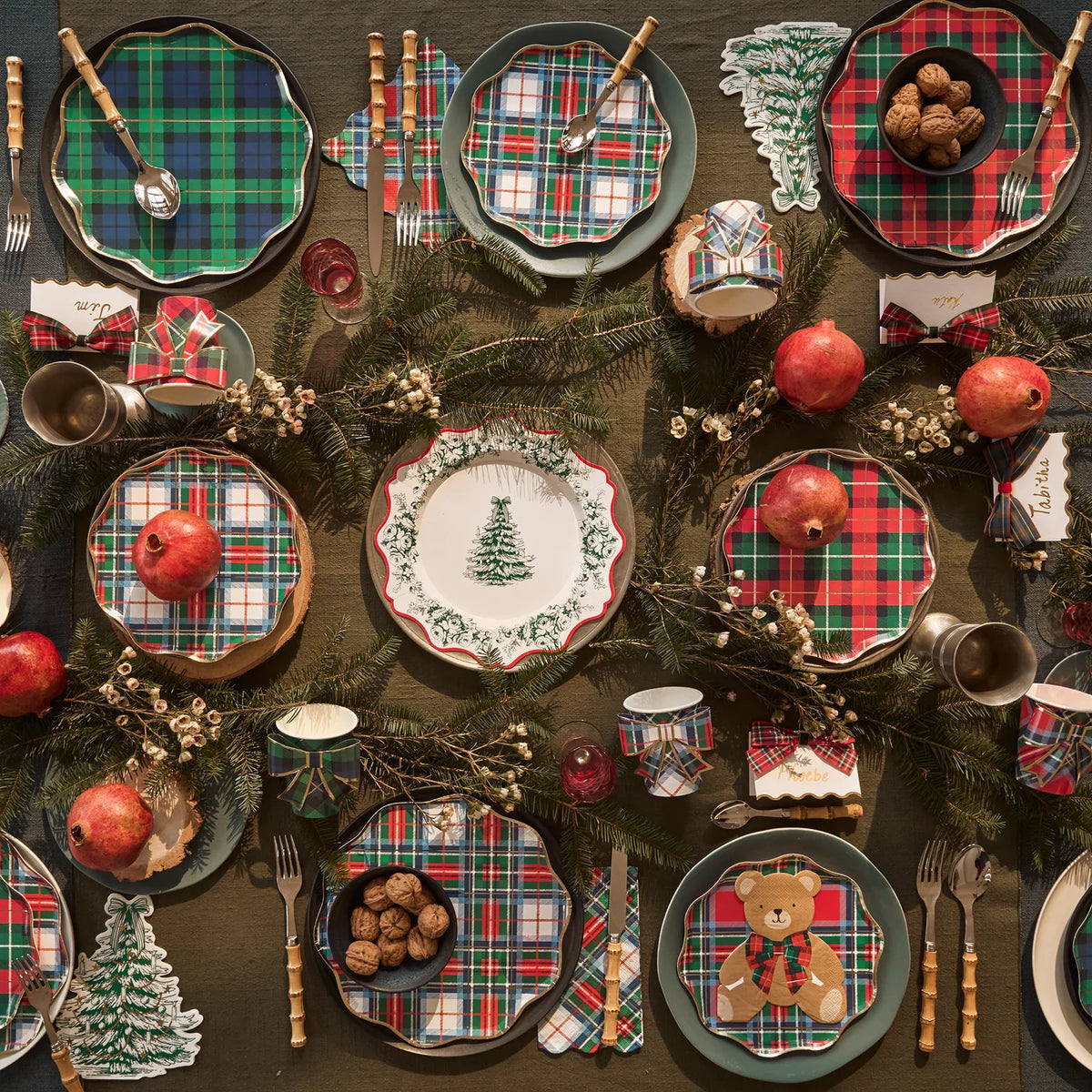 Toile De Jouy Christmas Small Plates