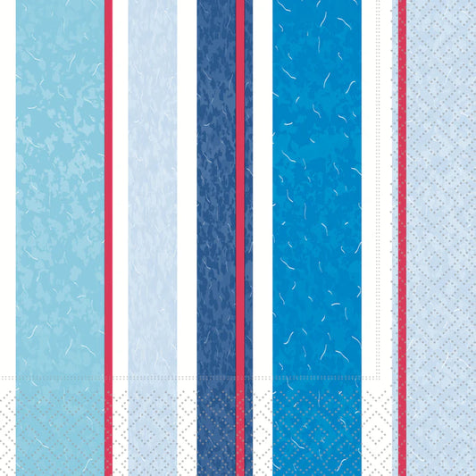 Marina Stripes Luncheon Napkins