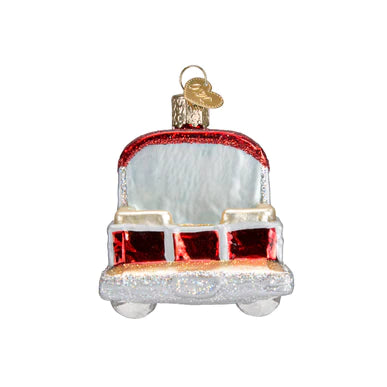 Old World Christmas Pontoon Boat Ornament 