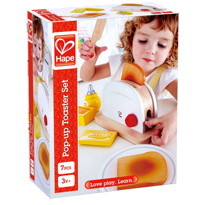 Hape pop-up toaster set toy for kids 