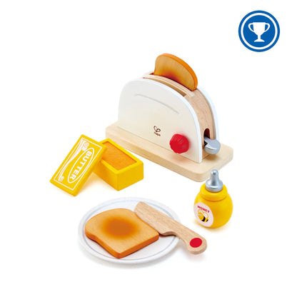 Hape pop-up toaster set toy for kids 