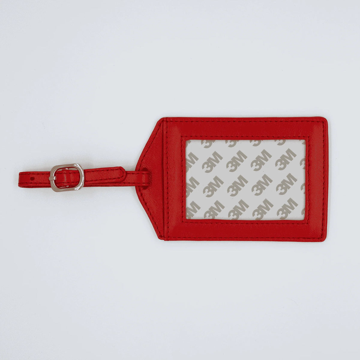 Red luggage tag