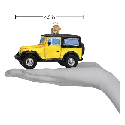 Old World Christmas Sports Utility Vehicle glass ornament dimensions 
