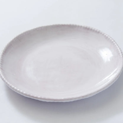 Relish Bead Dinner Plate Cream melamine BPA free 
