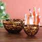 beatriz ball glass tortoise and gold 8 inch bowl