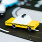 Candylab Yellow Taxi wood and diecast toy car for kids