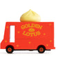 Candylab Golden Lotus Dumpling Van wood and diecast toy car for kids