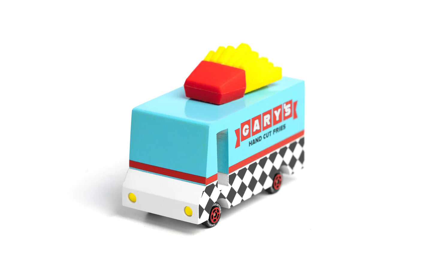 Candylab Gary's French Fry Van wood and diecast toy car for kids