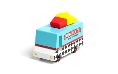 Candylab Gary's French Fry Van wood and diecast toy car for kids