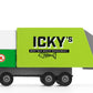Candylab Icky's Garbage Truck wooden and diecast toy car for kids