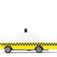 Candylab Yellow Taxi wood and diecast toy car for kids