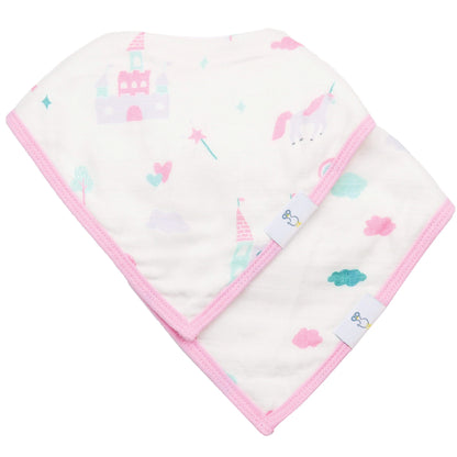 Goosewaddle bib set Castles and Clouds