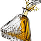 triangle decanter whiskey bar alcohol crystal glass clear beverage bourbon cut crystalline traditional dublin style classic 