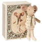 Maileg dancer mouse in matchbox 