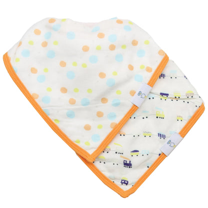 Goosewaddle bib set Trains and Circles